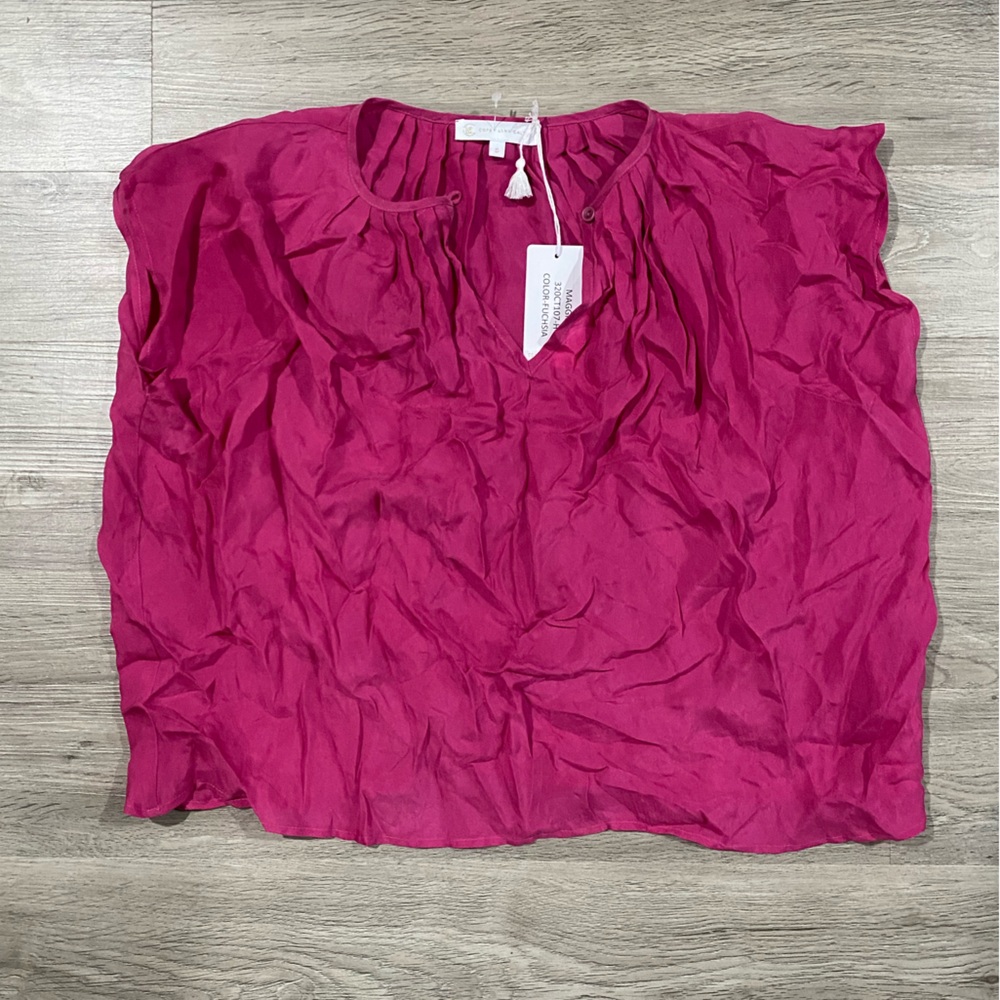 Corey Lynn Calter Fuchsia Blouse Maggie